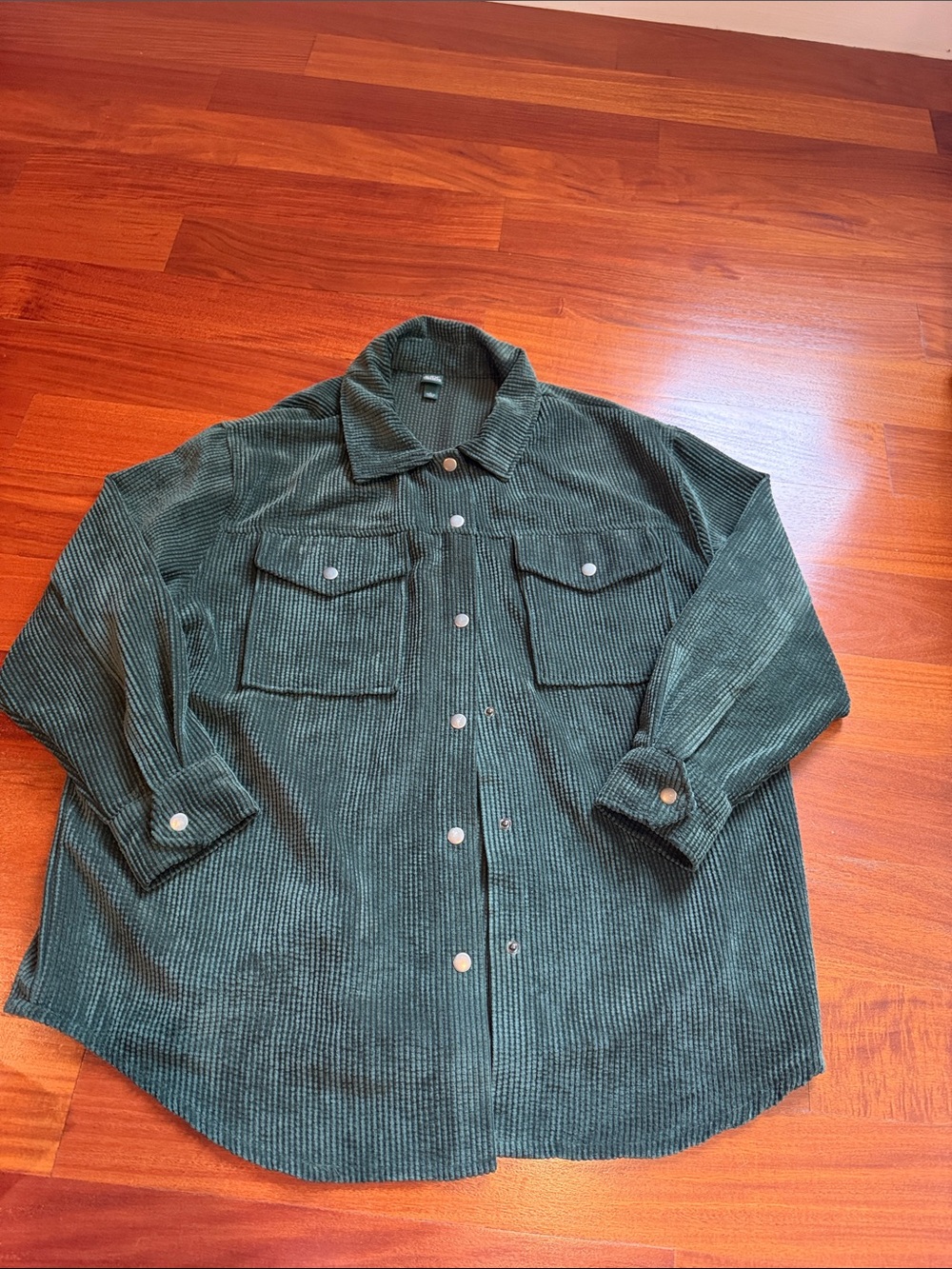 Wild fable Dark Green Corduroy Shacket